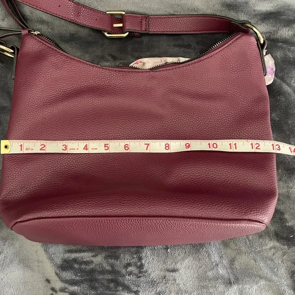 NWOT Nanette Lapore shoulder bag in orchid, raspberry plum colored - Picture 9 of 11